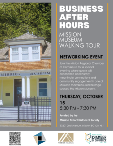 Mission Regional Chamber of Commerce event flyer